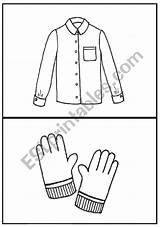 Clothes Flashcards Worksheet Preview sketch template
