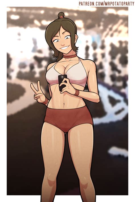 rule 34 1girls abs after workout athletic avatar the last airbender bare legs bare shoulders