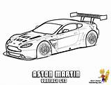 Coloring Aston Speed Vantage Gt3 Speeding Vanquish V12 sketch template