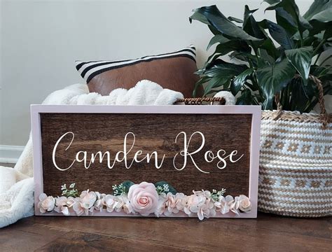 personalized nursery sign baby shower gift gift  baby etsy