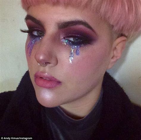 glitter tears are the latest make up trend to sweep social media daily mail online