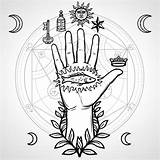 Transformations Alchemical Hand Symbols Sacred Geometry Mystical Symbol Human Circle Stock Astrological Pictogram Wicca Alchemy Planets Drawn Elements Icons Earth sketch template