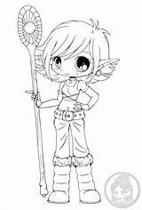 Chibi Coloring Personnage sketch template