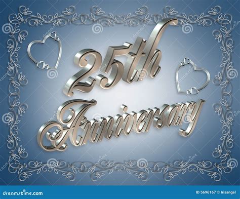 wedding anniversary invitation stock illustration image