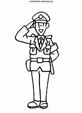 Saluto Poliziotti Vigili Forze Armate Policeman Appartenenti Gesto Persone Usano Ordine Questo sketch template