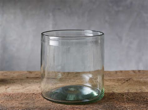 Recycled Glass Clear Cylinder Arhaus Furniture