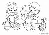 Coloring Food Healthy Pages Nutrition Eating Kids Children Clipart Vegetables Good Colouring Veggies Foods Eat Bad Child Vegan Sheets Printable sketch template