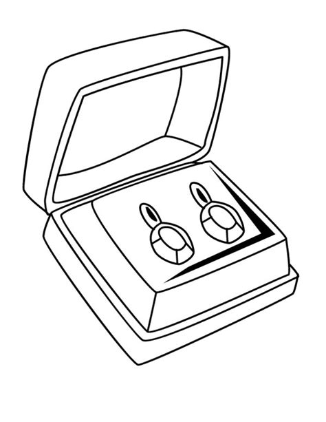 jewelry box coloring pages