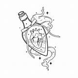 Potion Coloring sketch template