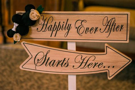 Happily Ever After Signs Disney Wedding Ideas Popsugar Love And Sex