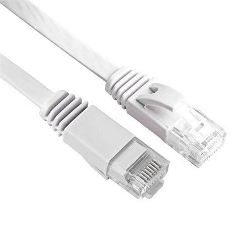 lan netzwerk patch kabel flach duenn cat internet dsl router laenge