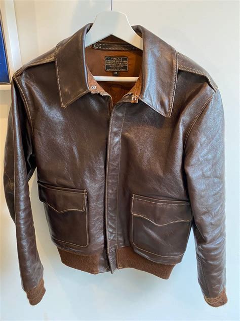 eastman leather eastman horsehide  flight jacket size   grailed