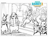 Rabbit Peter Coloring Pages Printable Sheets Easter Printables Activity First Movie sketch template