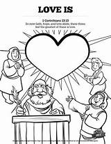 Coloring Pages Sunday School Corinthians 13 Lesson Bible Kids Patient Activity Children Colouring Activities Lessons Kind Sharefaith Crafts Youth Visit sketch template