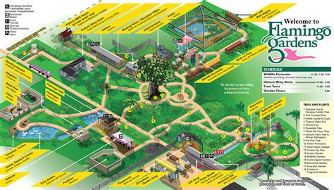 botanical gardens visitors illustrated map  behance