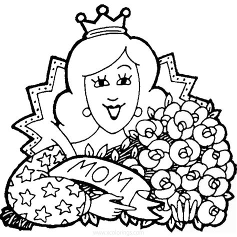 mothers day coloring pages mom card xcoloringscom