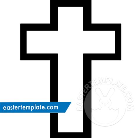 stained glass cross craft template easter template