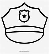 Police Hat Coloring Tp Palangka Logo Raya Pngkey sketch template