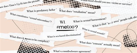what is sexual harassment a glossary of the metoo movement glamour