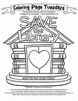 Library Coloring Pages Week Book Tuesday Save National Colouring Sheets Printables Dulemba Azcoloring sketch template