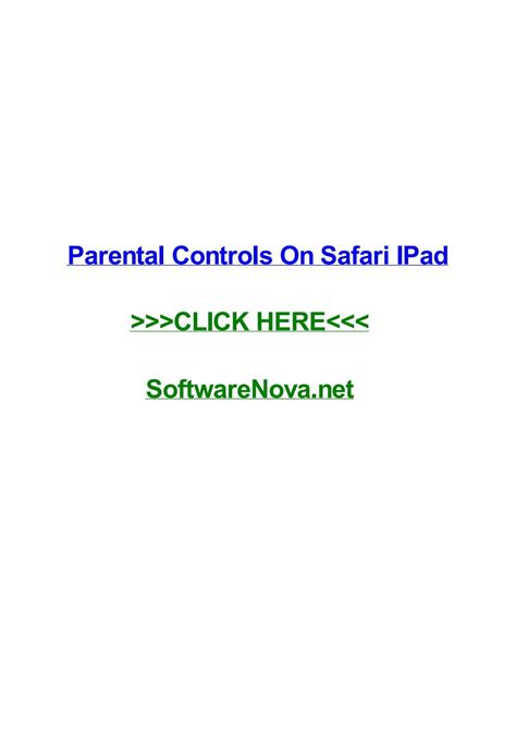 parental controls  safari ipad  leonlual issuu