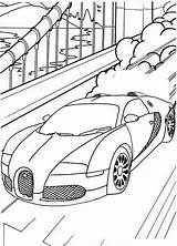 Bugatti Coloring Pages Car Sport Veyron Super Exclusive sketch template