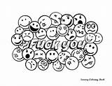 Coloring Pages Fuck Words Swear Adult Adults Sheets Sweary Language sketch template