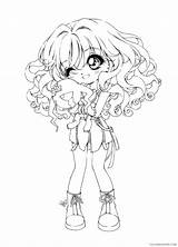 Coloring Pages Girl Coloring4free Chibi Pet Her Related Posts sketch template