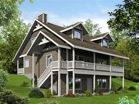 plan gh porches front   craftsman house plans cabin house plans basement house