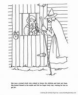 Hansel Coloring Pages Story Tale Fairy Witch Children Stable Honkingdonkey Locked Generations Classic Favorite Stories sketch template