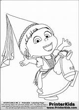 Despicable Agnes Pages Coloring Drawing Getcolorings Color Getdrawings sketch template