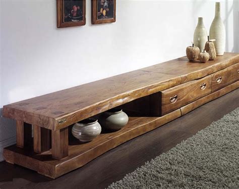korea authentic  elm long tv cabinet solid wood antique