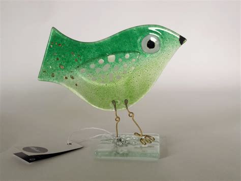 Fused Glass Bird Glass Birds Fused Glass Glass Art