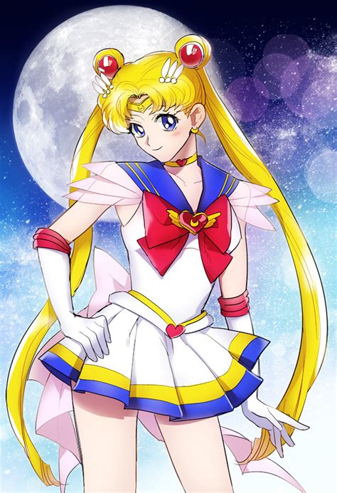 Tsukino Usagi Sailor Moon And Super Sailor Moon