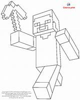 Coloring Pages Minecraft Steve Tnt Getdrawings sketch template