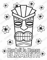 Coloring Pages Hawaiian Themed Luau Getcolorings Unique sketch template
