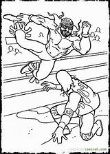 Wrestler sketch template