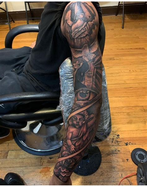 tattoos  black men  arm sleeves