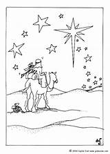 Star Morning Magi King Christmas Coloring Leads Pages Color Hellokids Print Three sketch template