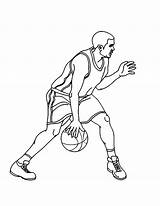 Basketball Coloring Pages Kids Printable Cute Justcolor Coloriage sketch template