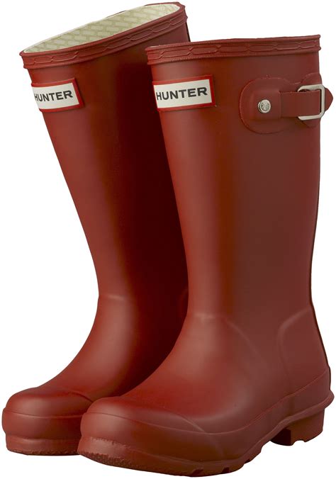 kids hunter wellies red original rubber rain wellington boots assorted sizes ebay