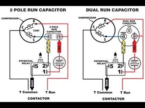air conditioner compressor capacitor wiring diagram pin  century