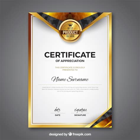 award certificate vectors   psd files