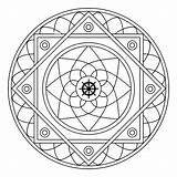 Mandala Coloring Printable Pages Complex Getcolorings sketch template
