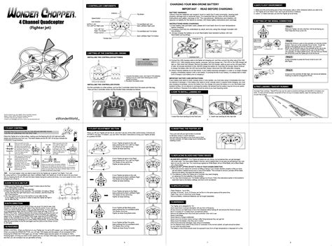 quadcopter drone operating manual