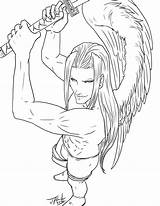 Sephiroth Destinyfall sketch template