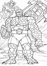 Fantastic Four Superheroes Coloring Kb sketch template