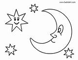 Moon Coloring Pages Printable Stars Kids Dot Star Colouring Sheets Nature Smiling Worksheets Tk Choose Board sketch template