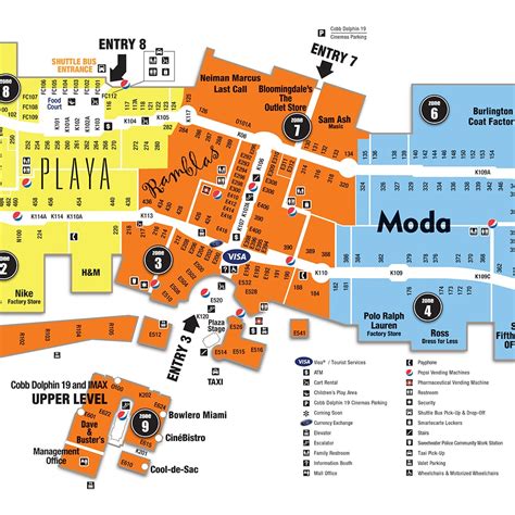 florida mall shops map