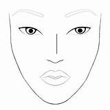 Maquiagem Rosto Charts Maquiar Sobrancelha Coloring Salvo Croqui sketch template